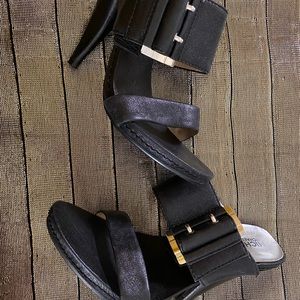 Michael Kors Black sandal heels.